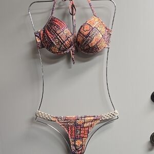 Patterned Bikini Set